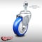 Service Caster 4 Inch SS Blue Polyurethane Wheel Swivel 12mm Threaded Stem Caster SCC SCC-SSTS20S414-PPUB-BLUE-M1215 - alternate 2